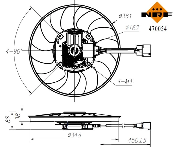 Ventilator radiator racire