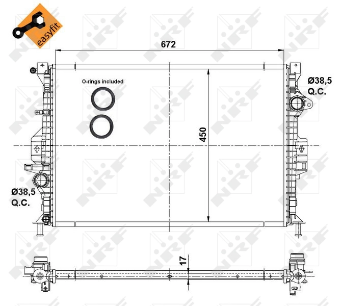 Radiator racire motor