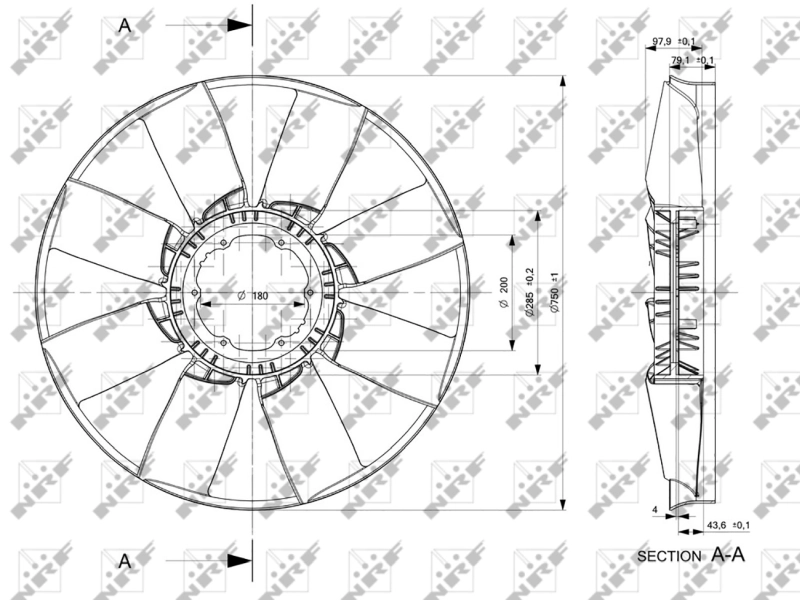 Paleta ventilator racire motor