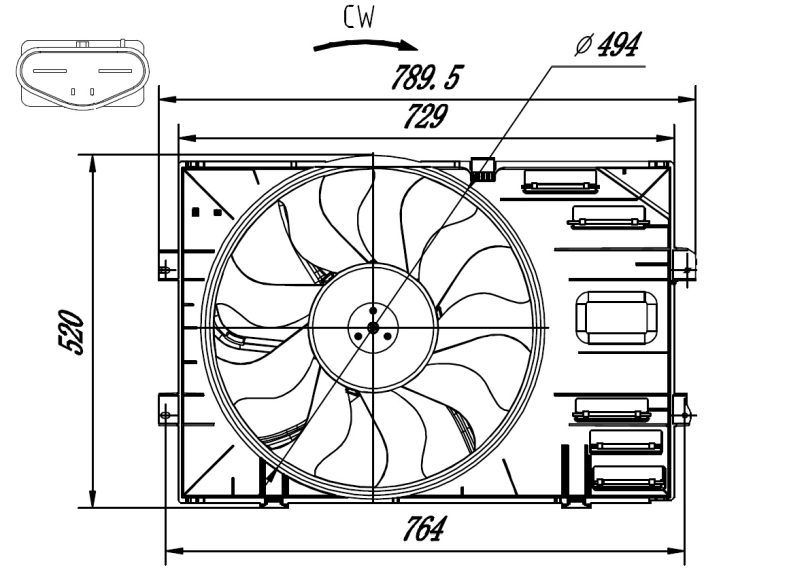 Ventilator radiator racire