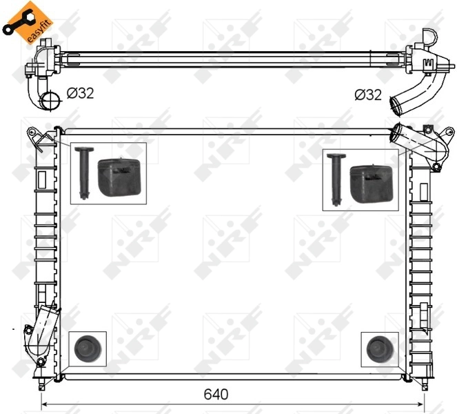 Radiator racire motor