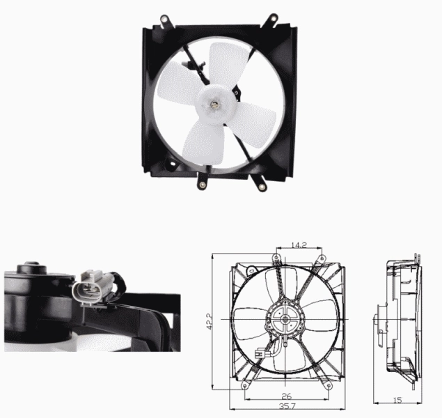 Ventilator radiator racire