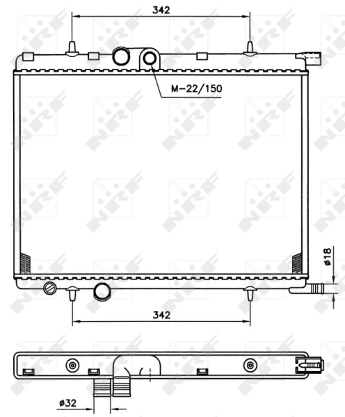 Radiator racire motor