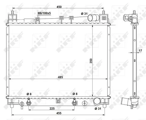 Radiator racire motor