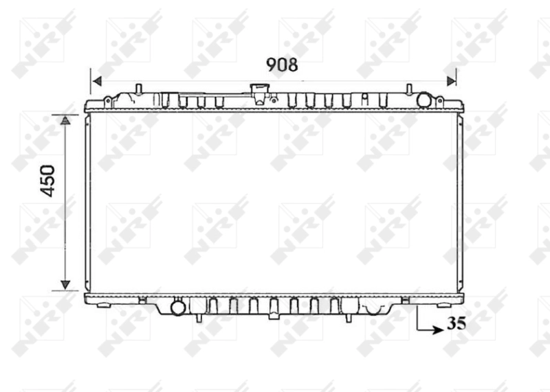 Radiator racire motor