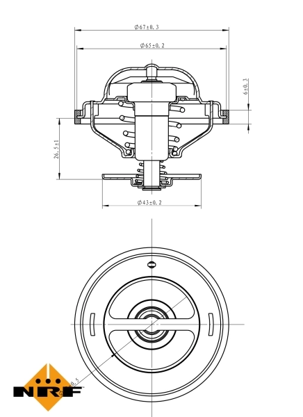 Termostat lichid racire