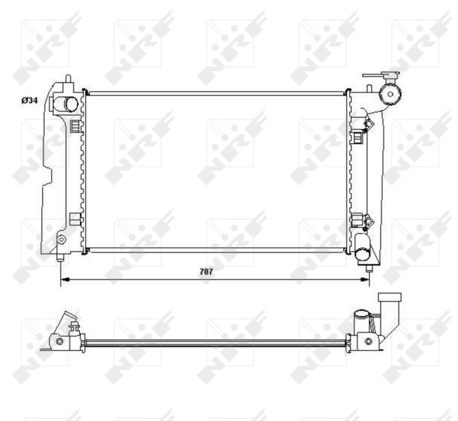 Radiator racire motor
