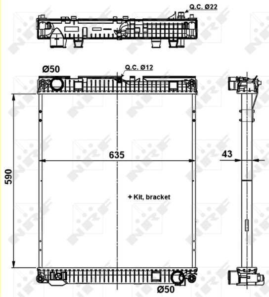 Radiator racire motor