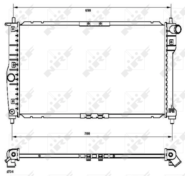Radiator racire motor