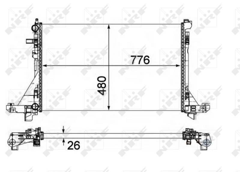 Radiator racire motor