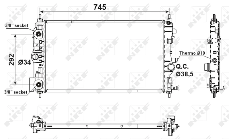 Radiator racire motor