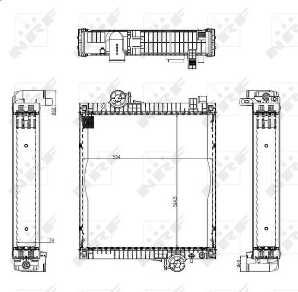 Radiator racire motor