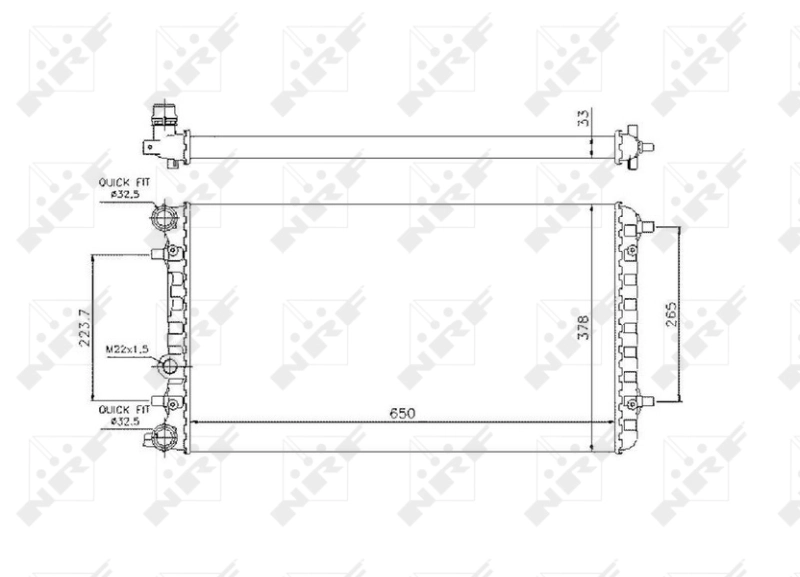 Radiator racire motor