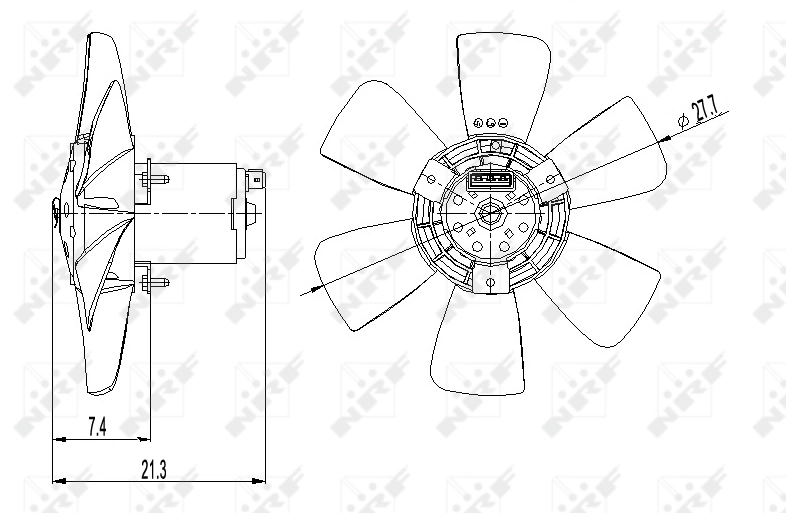 Ventilator radiator racire