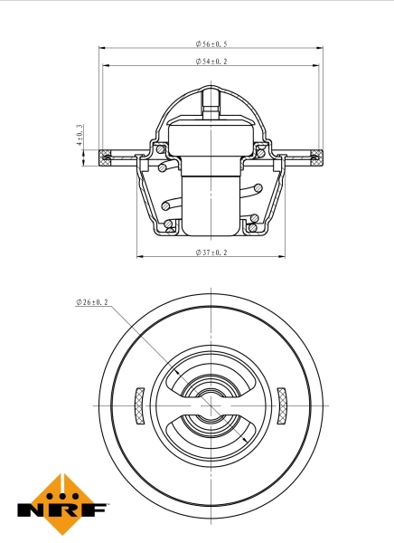 Termostat lichid racire