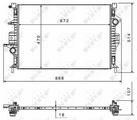 Radiator racire motor