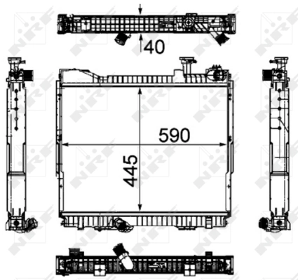 Radiator racire motor