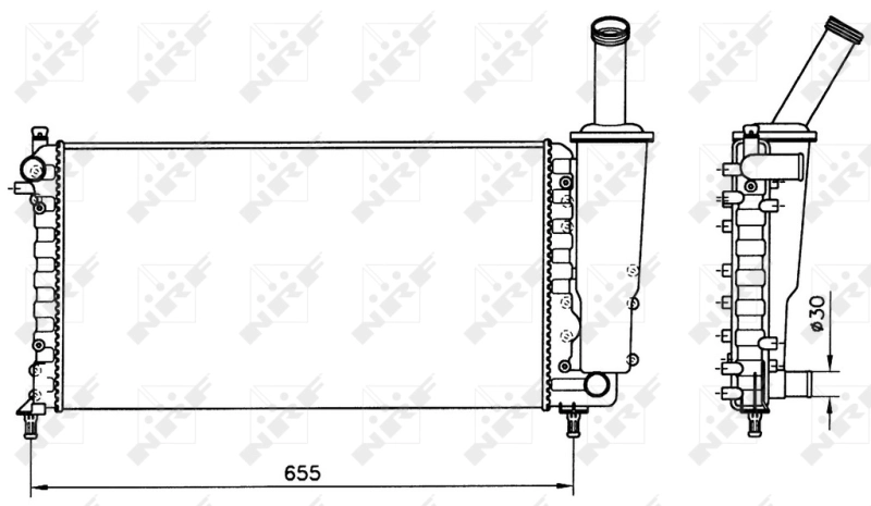 Radiator racire motor