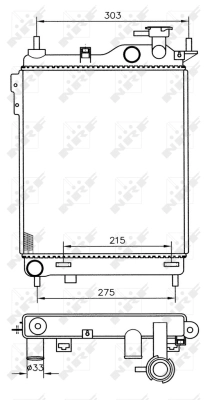 Radiator racire motor