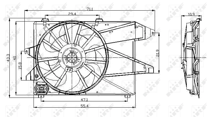 Ventilator radiator racire