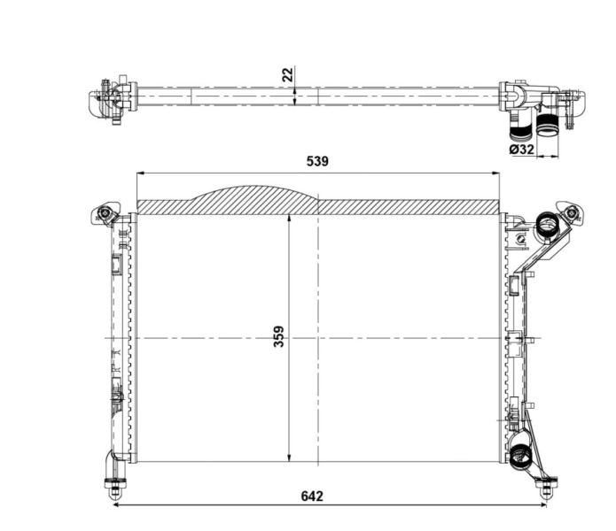 Radiator racire motor