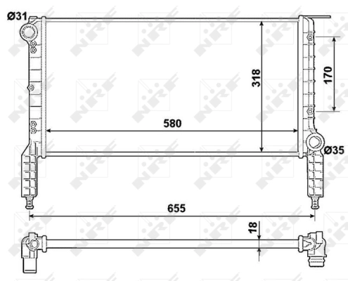 Radiator racire motor
