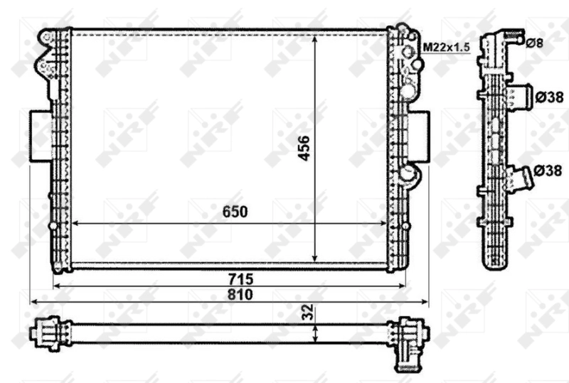 Radiator racire motor