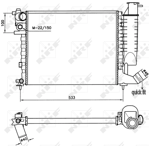 Radiator racire motor