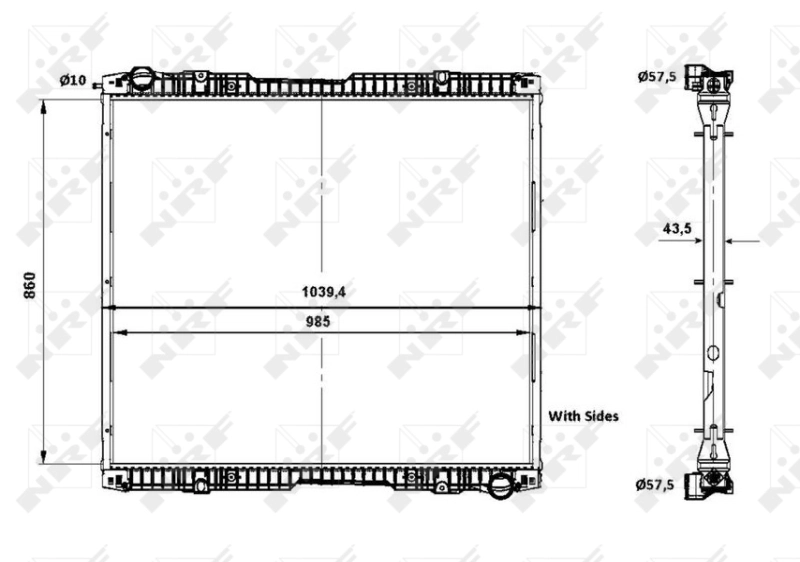 Radiator racire motor