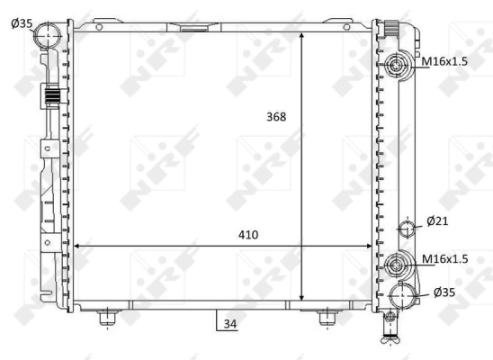 Radiator racire motor