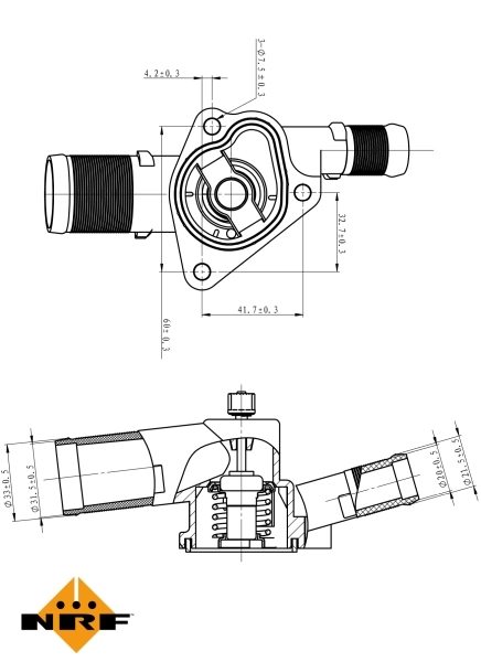 Termostat lichid racire