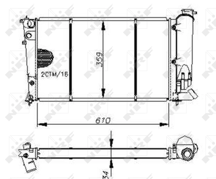 Radiator racire motor