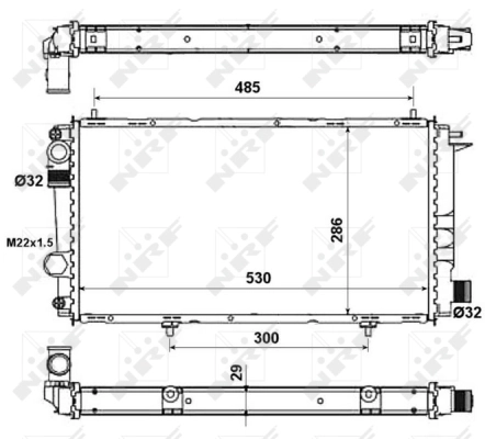 Radiator racire motor