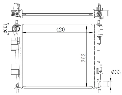 Radiator racire motor