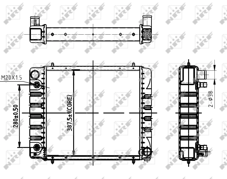 Radiator racire motor