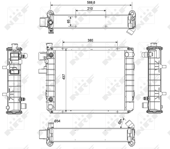 Radiator racire motor