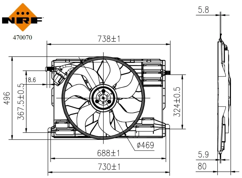 Ventilator radiator racire