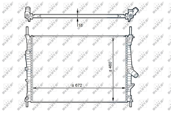 Radiator racire motor