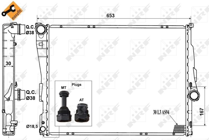 Radiator racire motor