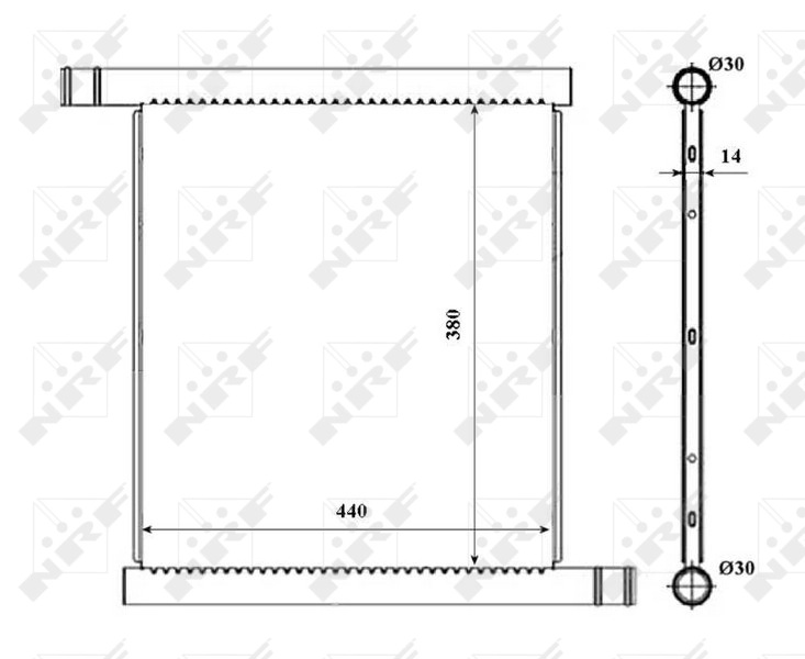 Radiator racire motor