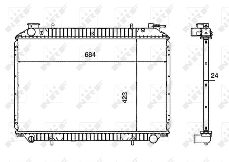Radiator racire motor