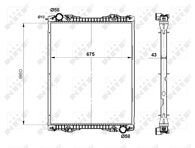 Radiator racire motor