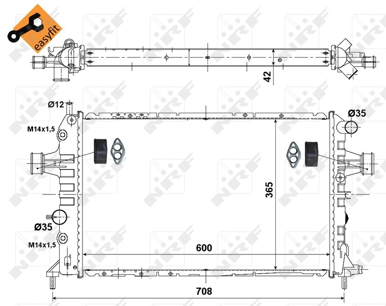 Radiator racire motor