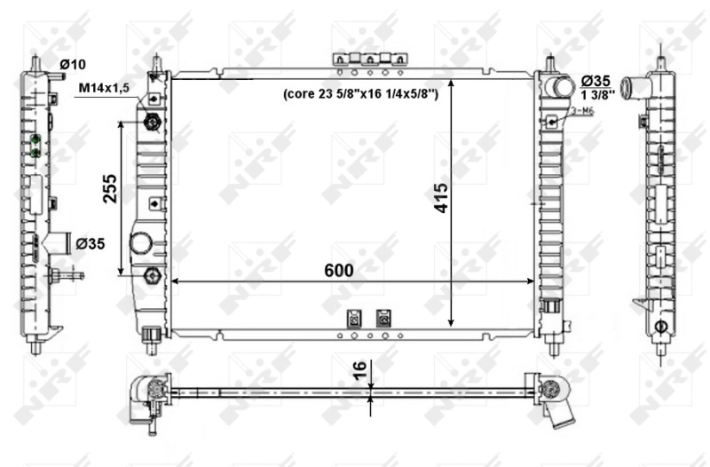 Radiator racire motor