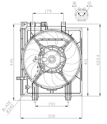 Ventilator, radiator