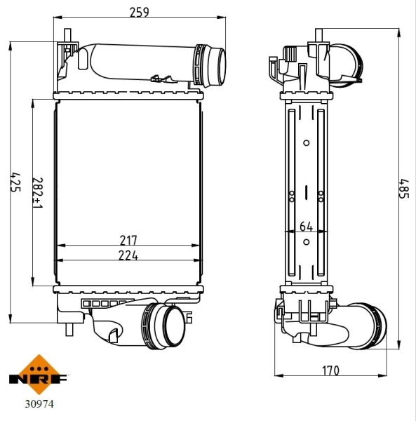 Intercooler, compresor