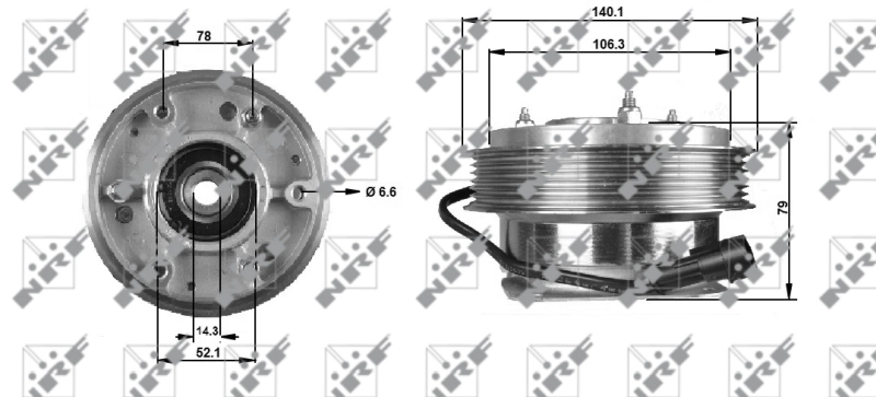 Cupla ventilator radiator