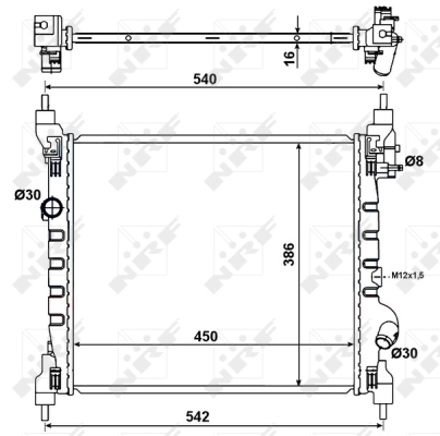 Radiator racire motor
