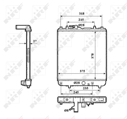 Radiator racire motor