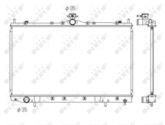 Radiator racire motor